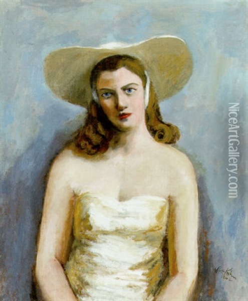 Southern Belle Oil Painting - Walt Kuhn