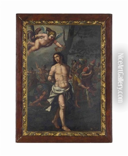 The Martyrdom Of Saint Sebastian Oil Painting - Jacopo Palma il Vecchio