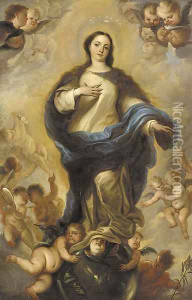 The Immaculate Conception Oil Painting - Miguel Jacinto Menendez