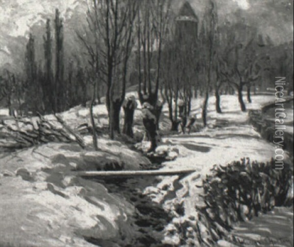 Winter Landscape Oil Painting - William Samuel Horton