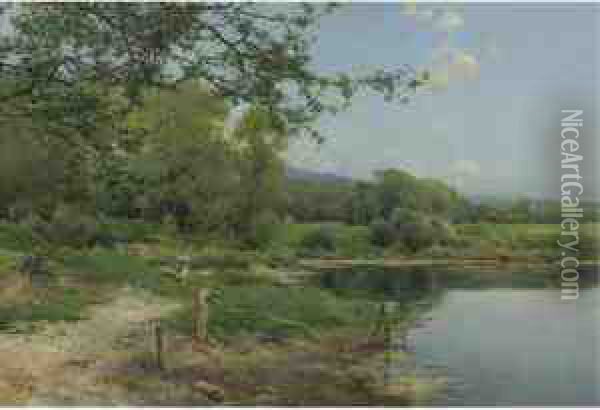 A Picnic On The Riverbank Oil Painting - Emilio Sanchez-Perrier