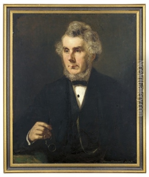 Portrait Of Mr. Dickinson Oil Painting - Jerry Barrett