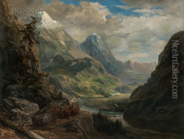 Alpine Vista Oil Painting - Edmund Henry Osthaus