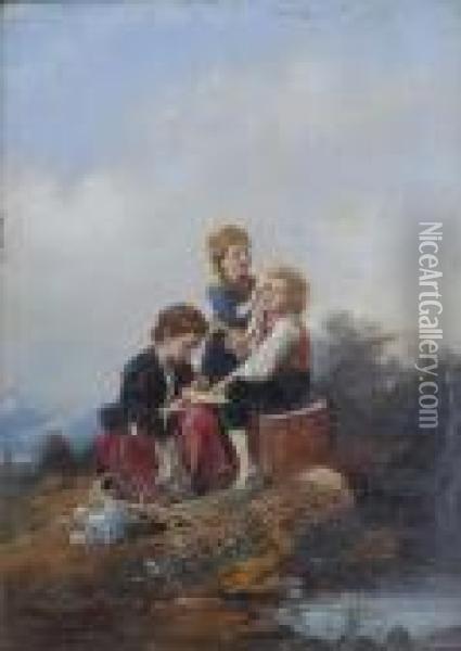 Les Bonnes Petite Soeurs Oil Painting - Meyer Georg von Bremen