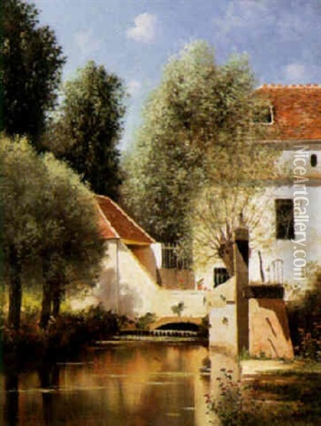 Le Moulin De Villiers Sur Morin Oil Painting - Armand Guery