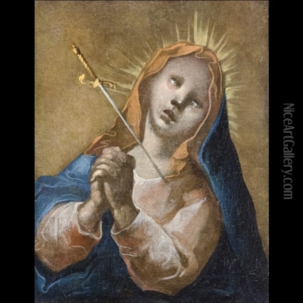 Madonna Addolorata Oil Painting - Paul Troger