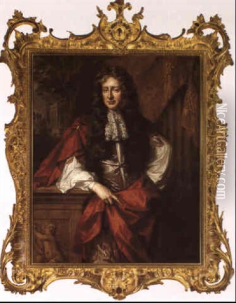 Portrait Of A Gentleman Oil Painting - John Kerseboom