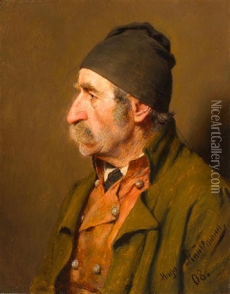 Bauer Mit Zipfelhaube Oil Painting - Hugo Wilhelm Kauffmann