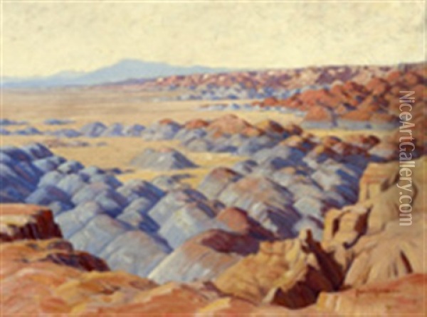 Painted Desert Oil Painting - Carlos Vierra
