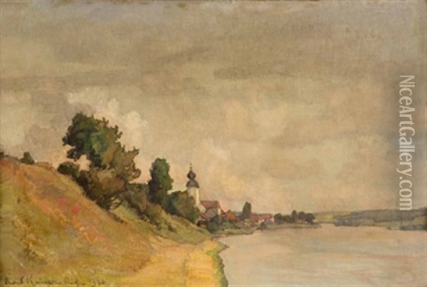 Bei Windorf An Der Donau Oil Painting - Richard Kaiser