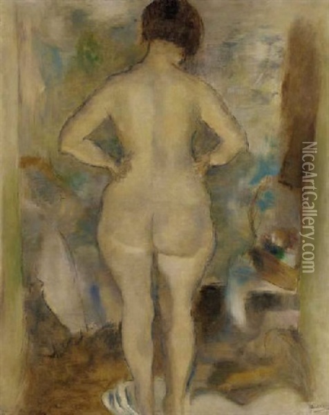 Raymonde De Dos Oil Painting - Jules Pascin