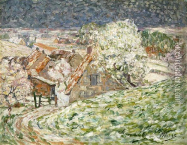 Sneeuw In De Lente Oil Painting - Modest Huys