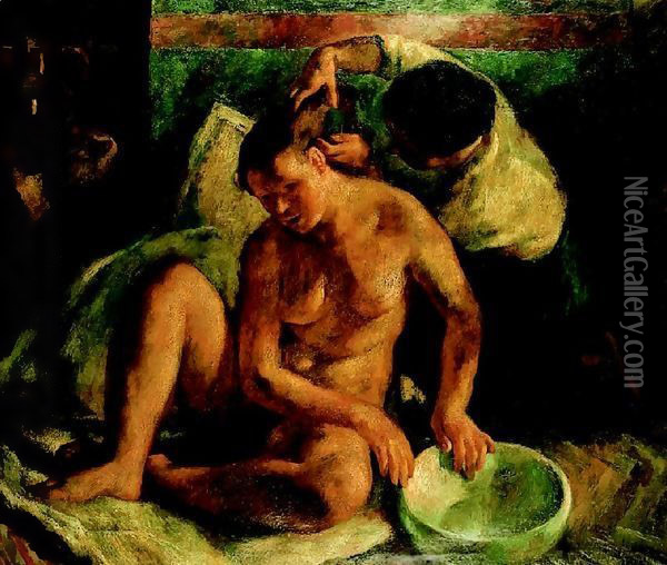 Bethsabe 1923 Oil Painting - Istvan Desi-Huber