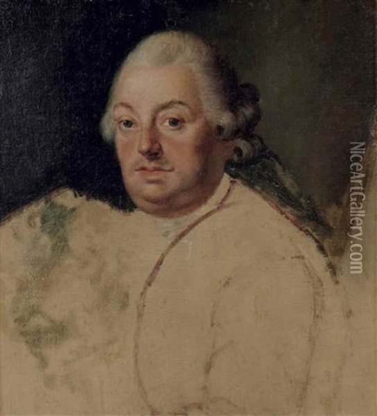 Portrait De Louis Xvi (1754-1793) Oil Painting - Alexander Kucharski