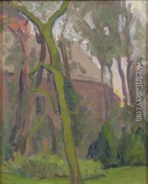 Country Home 
 Park View Oil Painting - Margaret Jordan Patterson