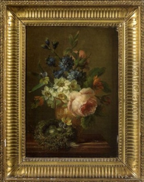 Portrait De J.f. Van Byemont En Chasseur Oil Painting - Mattheus Verheyden
