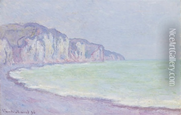 Falaise A Pourville Oil Painting - Claude Monet