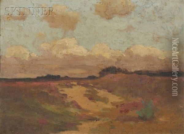 Holland Landscape Oil Painting - John William Beatty