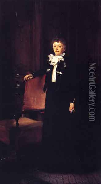 Mrs. Charles Huntington (Jane Hudson Sparkes) Oil Painting - John Singer Sargent