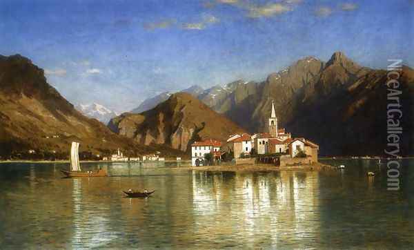 Lago Maggiore Oil Painting - William Stanley Haseltine