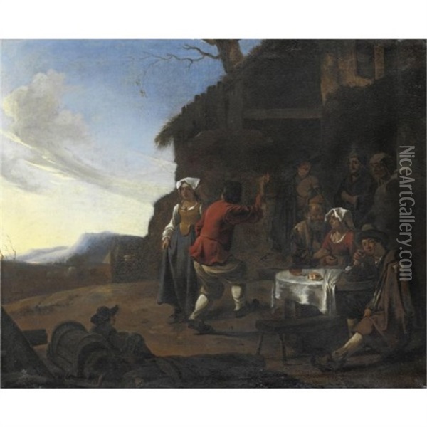 Festa Campestre Oil Painting - Michelangelo Cerquozzi