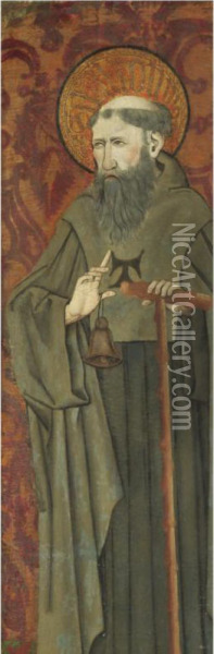 Saint Anthony Abbot Oil Painting - Villalobos Master