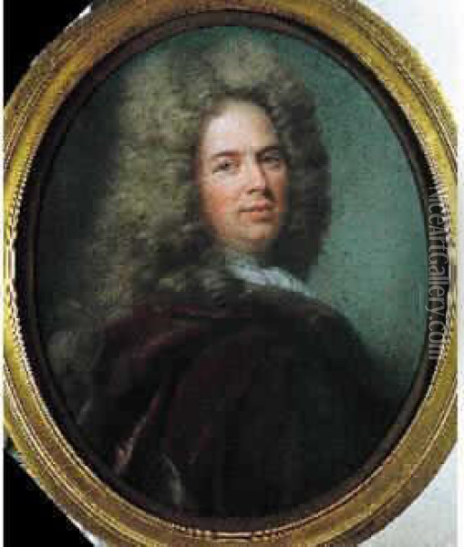 Portrait D'homme Oil Painting - Joseph Vivien