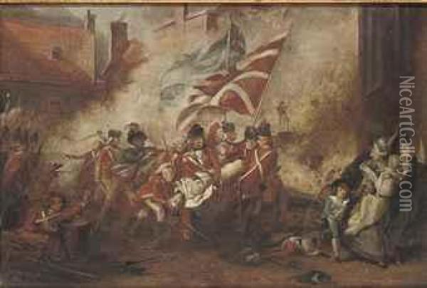 The Death Of Major Pierson oil painting reproduction by John Singleton ...