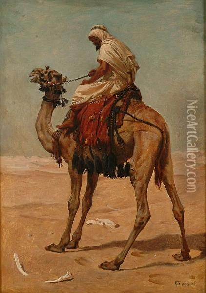 An Arab Scout Oil Painting - Frederick Goodall