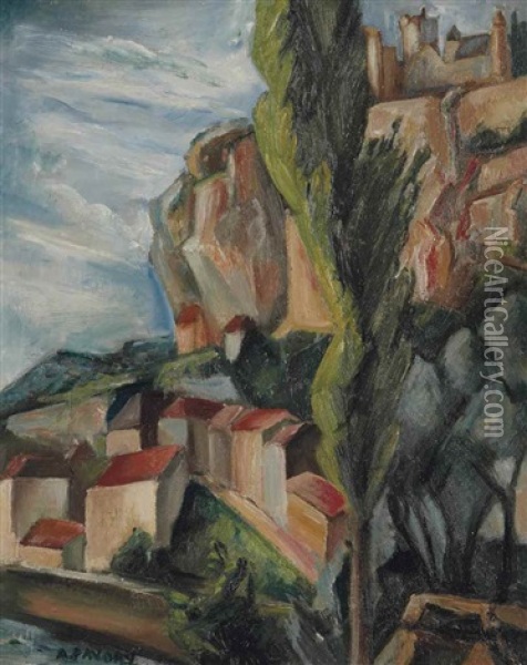 Paysage Provencal Oil Painting - Andre Favory