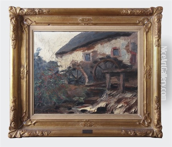 Le Moulin Abandonne, Rahier Oil Painting - Richard Heintz