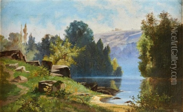 Paesaggio Oil Painting - Luigi Campini