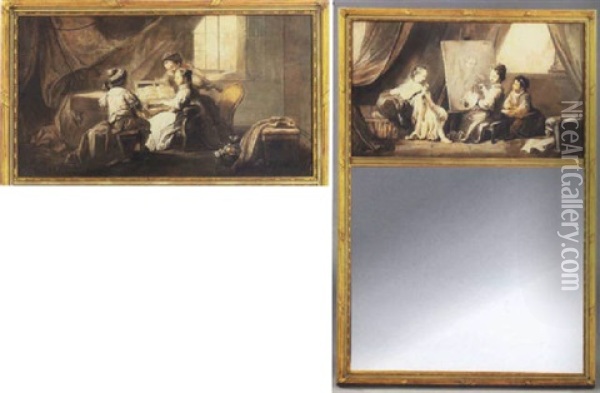 Allegorical Of Music Oil Painting - Jean Baptiste Greuze