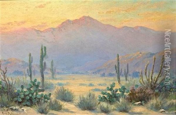 Desert Bloom Oil Painting - Alexis Matthew Podchernikoff