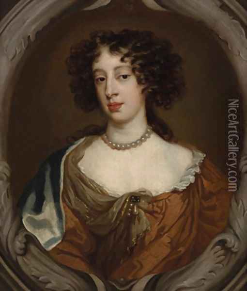 Portrait of Mary of Modena Duchess of York Oil Painting - Sir Peter Lely