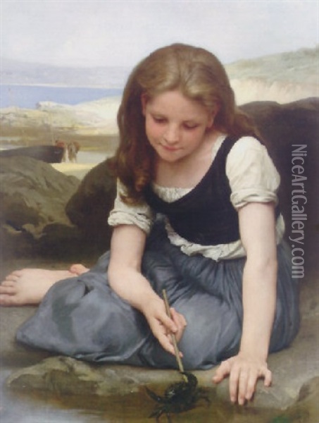 Le Crab Oil Painting - William-Adolphe Bouguereau