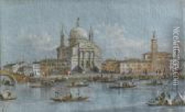 Veduta Della Chiesa Del Redentore Alla Giudecca, Venezia Oil Painting - Giacomo Guardi