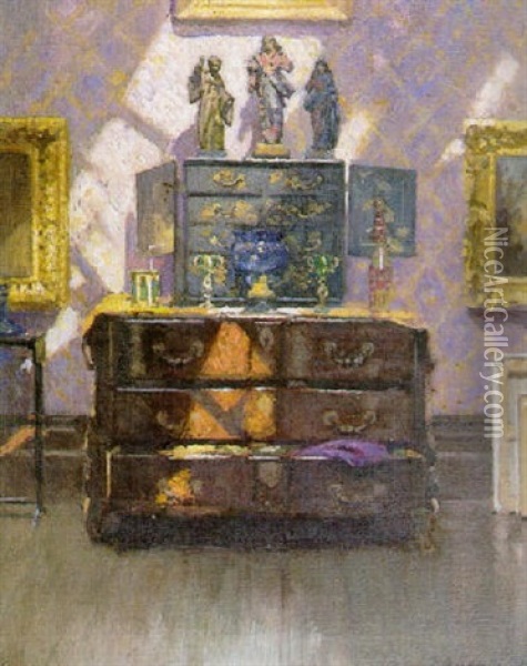 The Drawing Room, Ardilea Oil Painting - Patrick William Adam