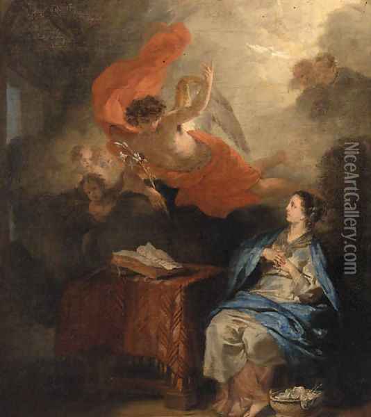 The Annunciation Oil Painting - Gerard de Lairesse