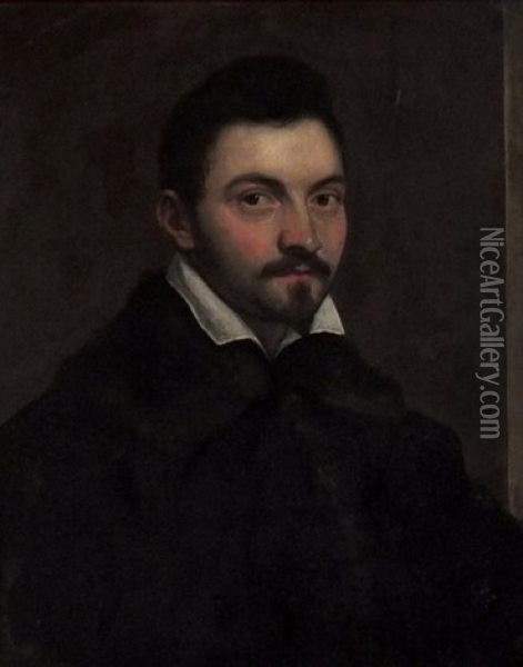 Portrait Du Peintre Girolamo Nanni Oil Painting - Ottavio Maria Leoni