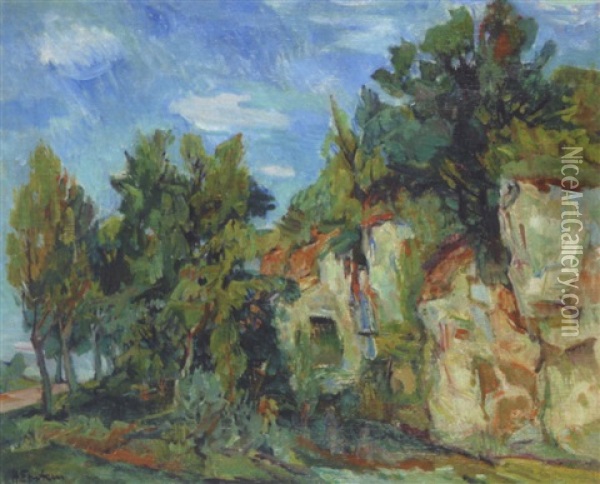 Paysage De Provence Oil Painting - Henri Epstein