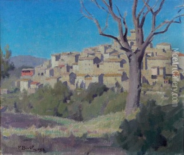 Village Provencal Oil Painting - Fernand (Achille Lucien) Bivel
