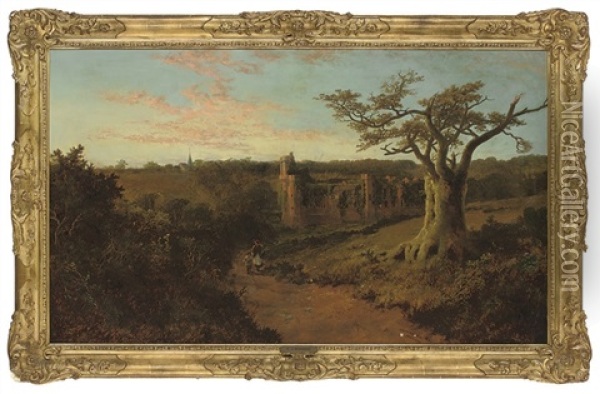 Herstmonceux, Sussex Oil Painting - Edmund John Niemann