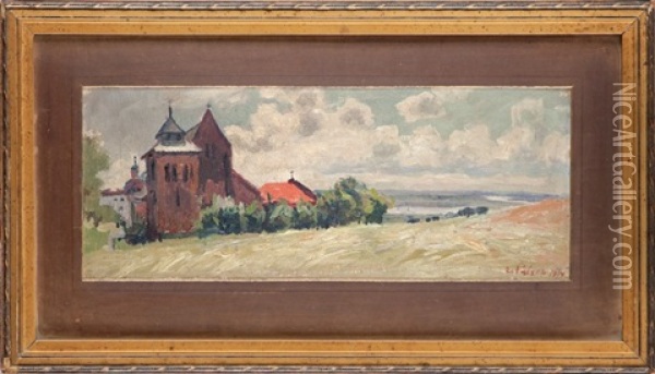 Kosciol Sw. Jakuba Pod Sandomierzem Oil Painting - Wladimir (Wlodzimierz) Nalecz