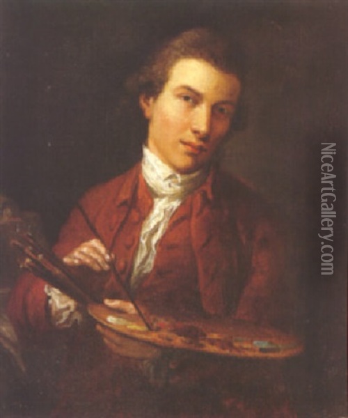 A Self-portrait Of The Artist Oil Painting - Thomas Gainsborough