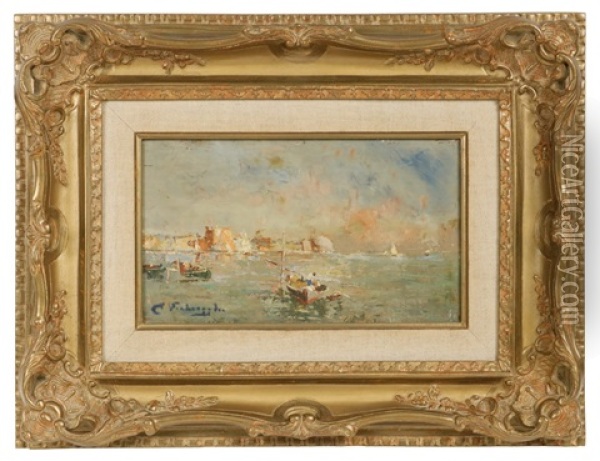 Naples Oil Painting - Charles-Henri Verbrugghe