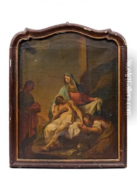 La Deploration Du Christ Oil Painting - Daniel Gran