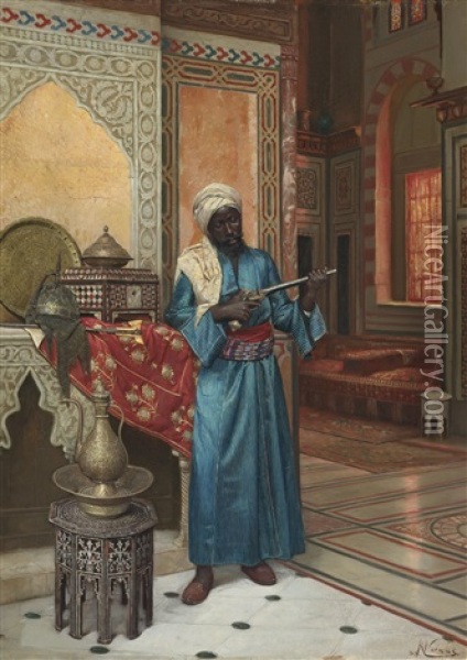 The Palace Guard Oil Painting - Rudolf Weisse