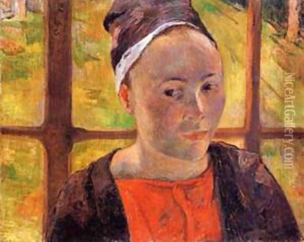 Portrait of a Woman (Marie Lagadu) 1888 Oil Painting - Paul Gauguin