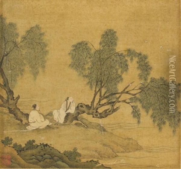 Untitled Oil Painting -  Chinese School-Ming Dynasty